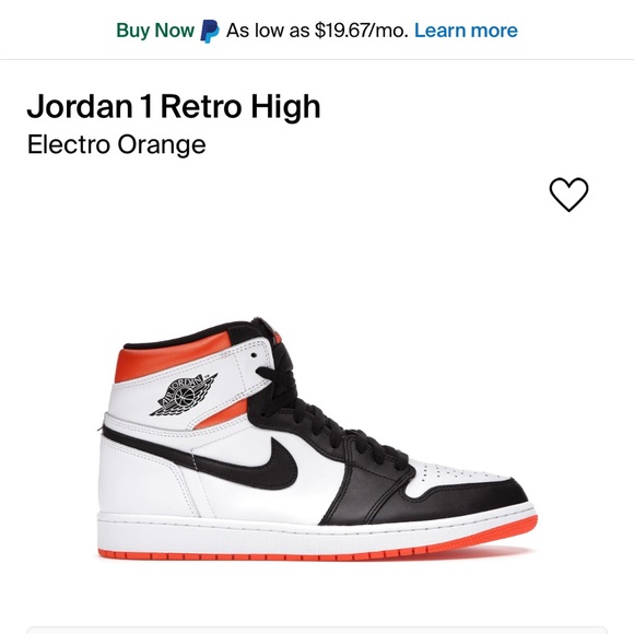 Air Jordan 1 retro high Orange electro sz 7Y Travis Scott fragment 4 5 3 11 6 - Picture 8 of 9